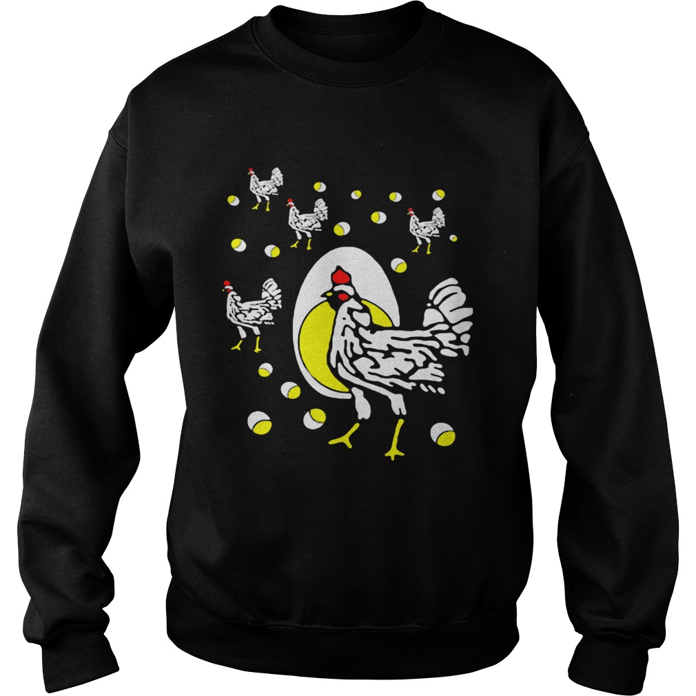 Black hens white eggs  Sweatshirt