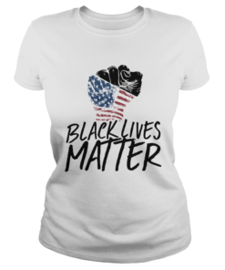 Black lives matter hand American flag veteran Independence day  Classic Ladies
