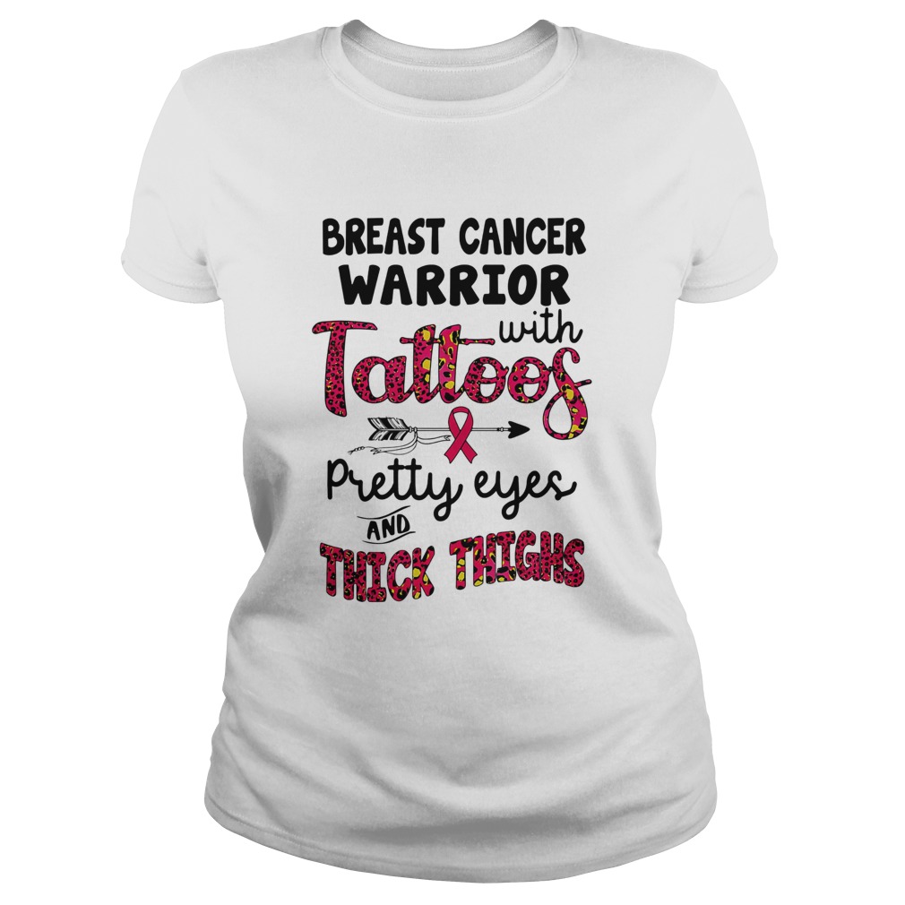 Breast cancer warrior with tattoos pretty eyes and thick thighs Classic Ladies