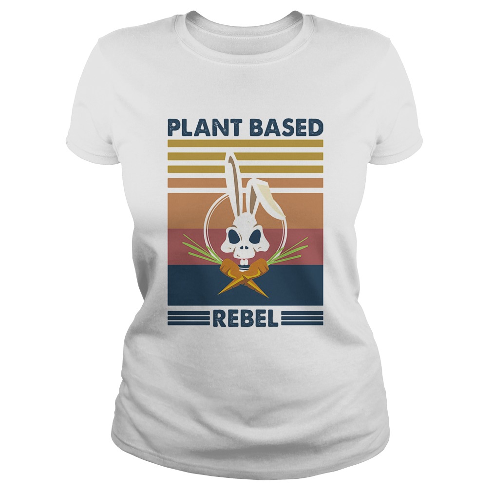 Bunny skull plant based rebel vintage Classic Ladies