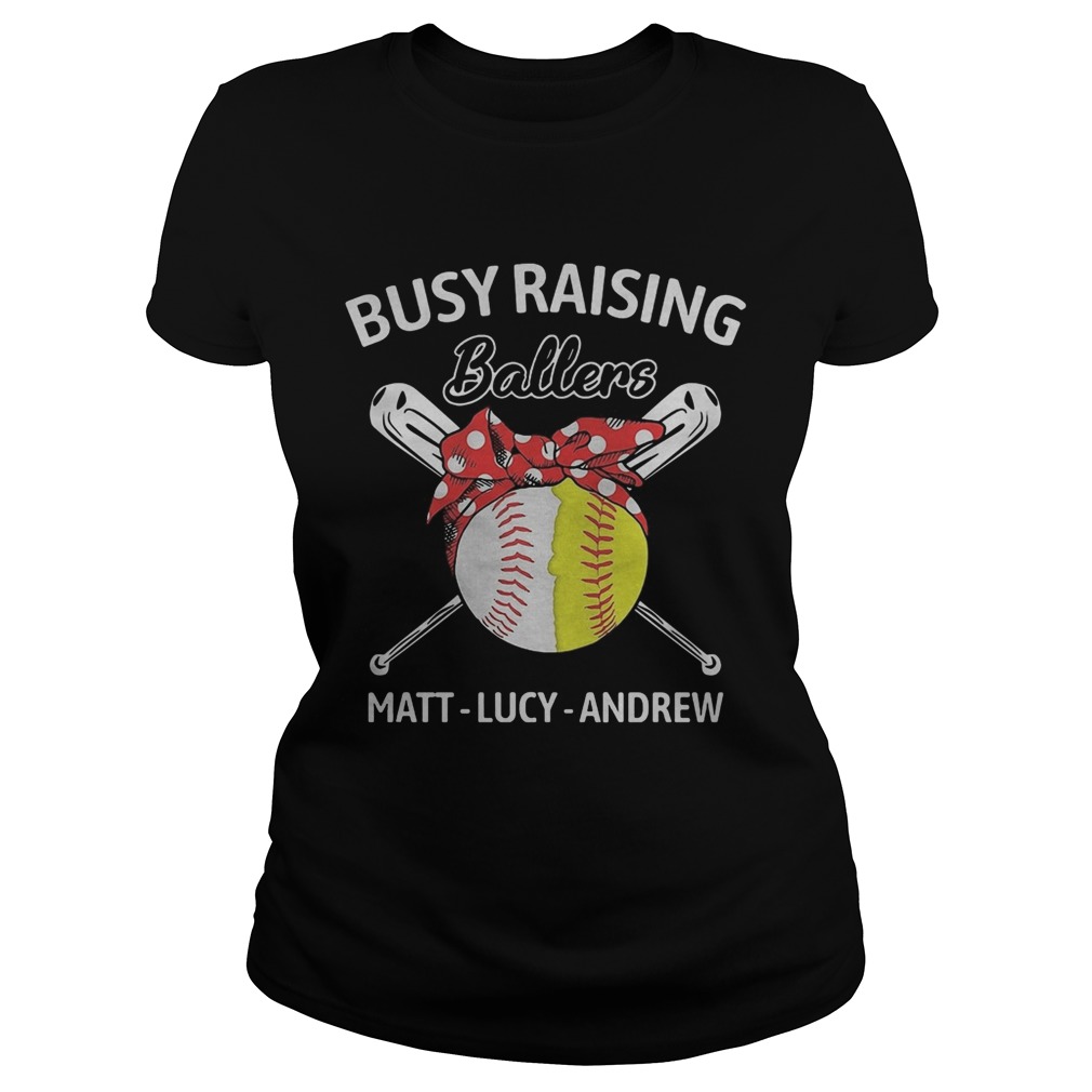 Busy raising ballers matt lucy andrew baseball and softball Classic Ladies