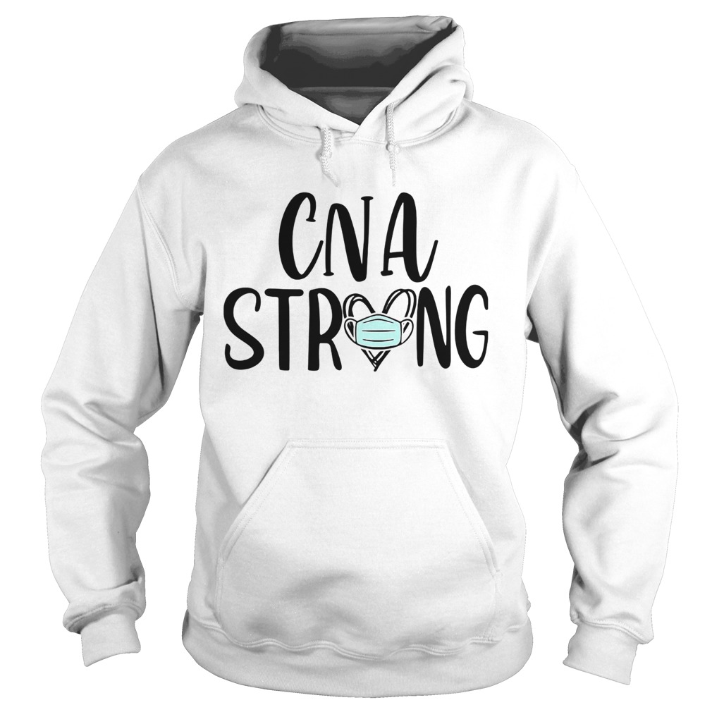 CNA strong mask heart Hoodie