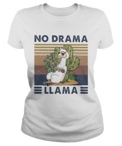 Cactus no drama llama vintage retro  Classic Ladies