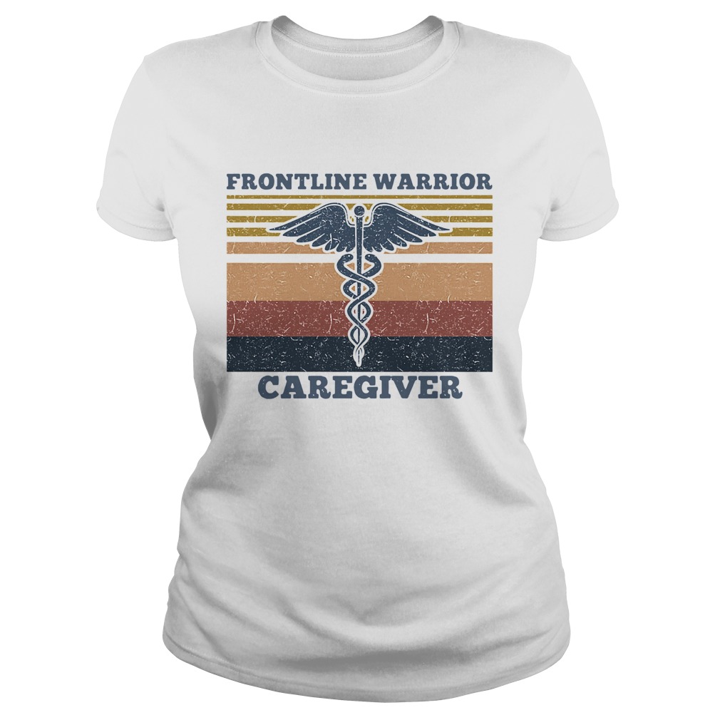Caduceus frontline warrior caregiver vintage Classic Ladies