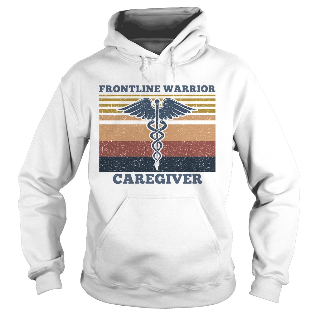 Caduceus frontline warrior caregiver vintage Hoodie