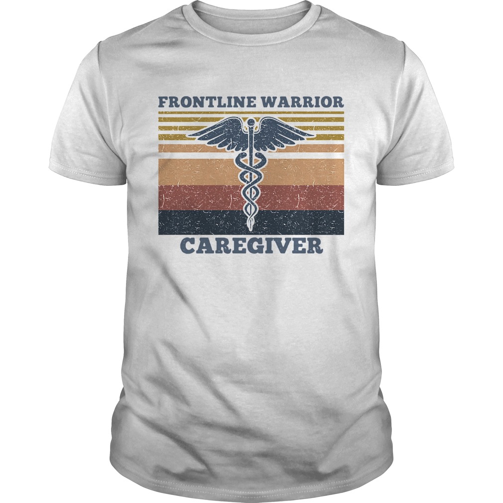 Caduceus frontline warrior caregiver vintage shirt