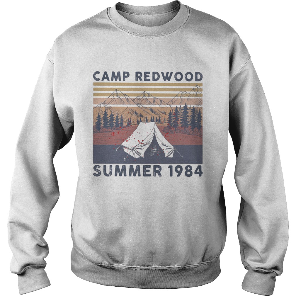 Camp redwood summer 1984 vintage retro  Sweatshirt