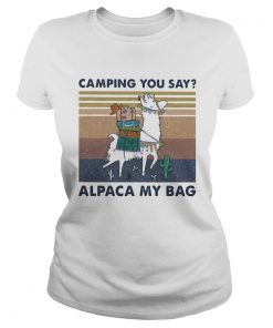 Camping you say alpaca my bag vintage  Classic Ladies