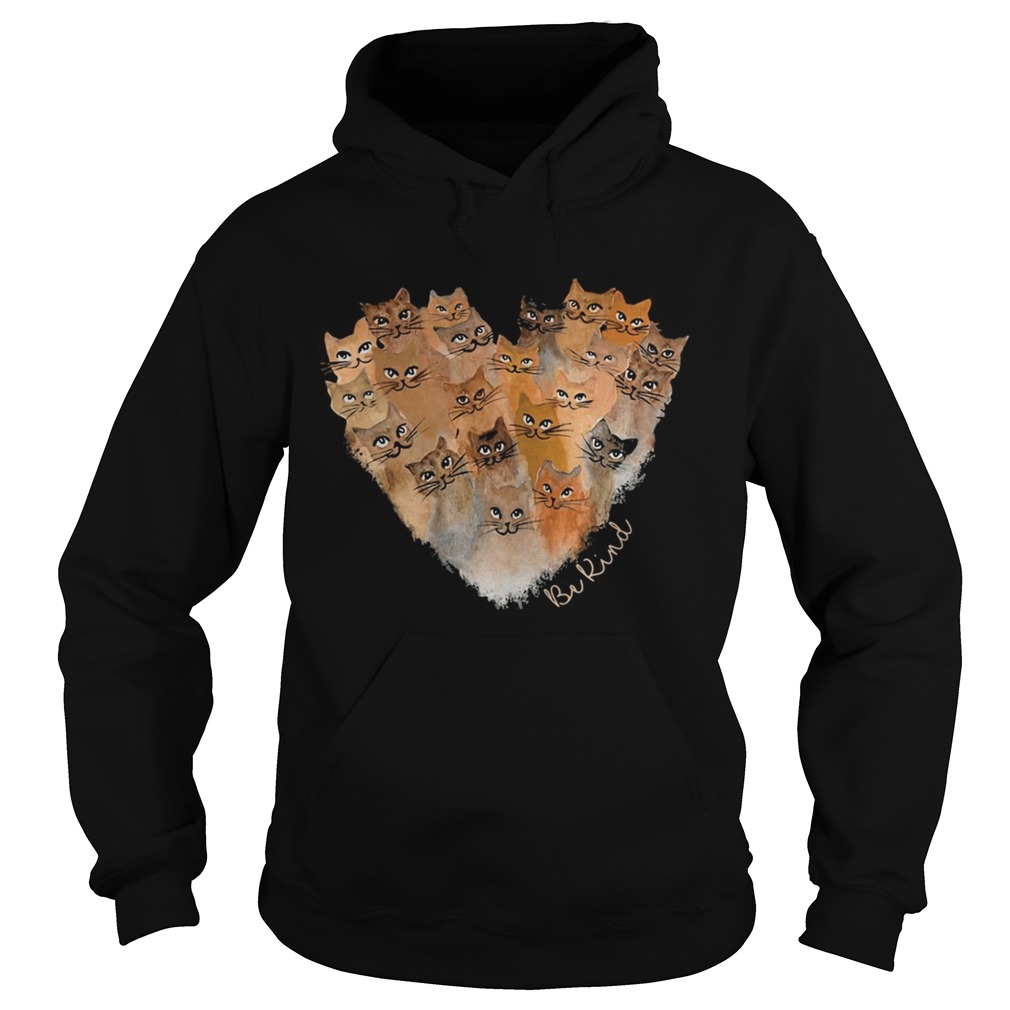 Cat heart be kind black lives matter Hoodie