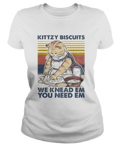 Cat kittzy biscuits we knead em you need em vintage retro  Classic Ladies