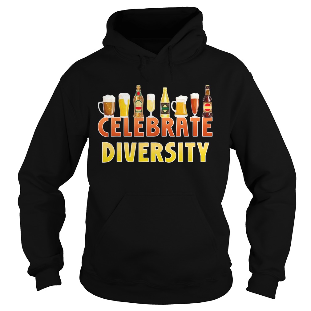 Celebrate Diversity Craft Beer Drinking IPA Beer Humor  Hoodie