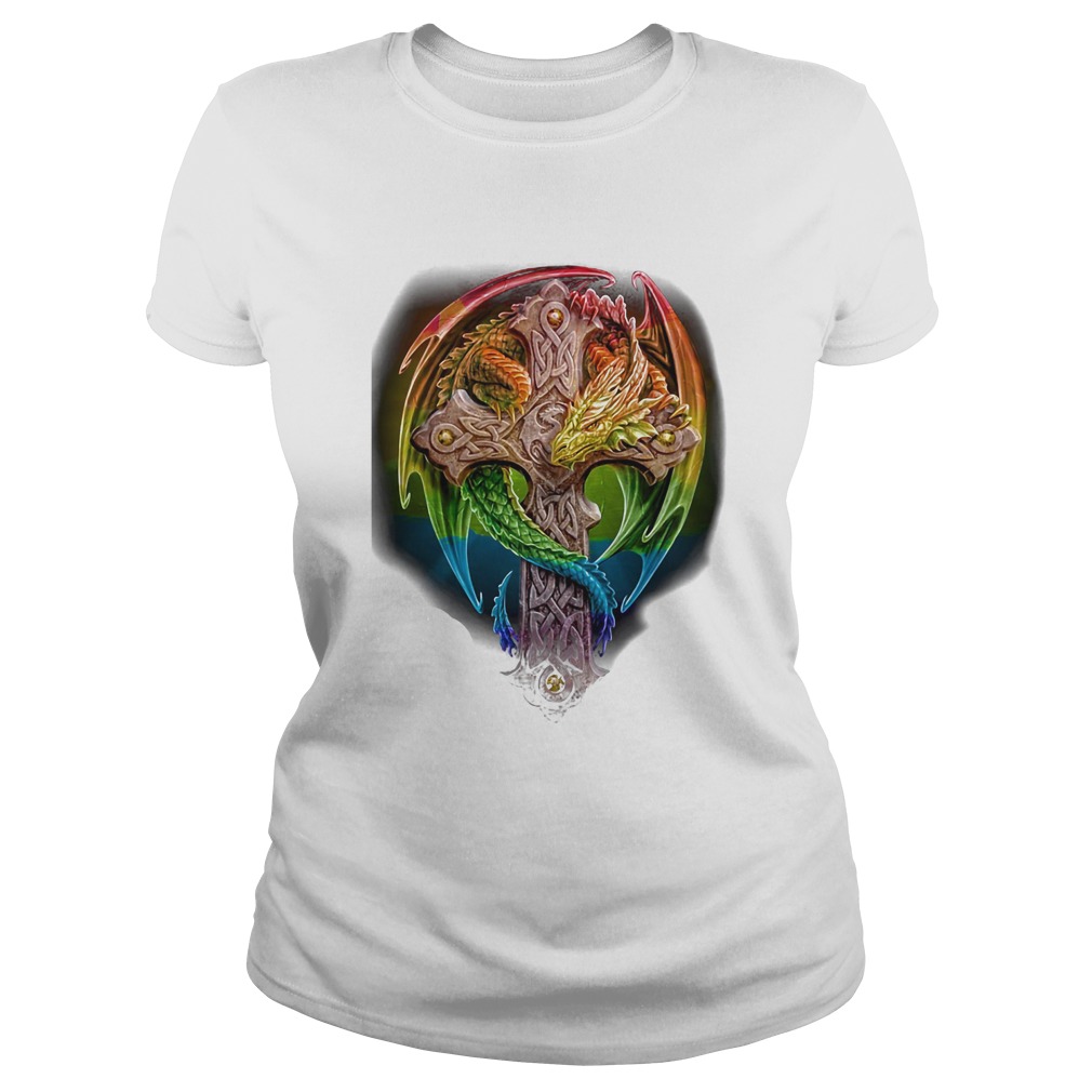 Cross Dragon LGBT Color Classic Ladies