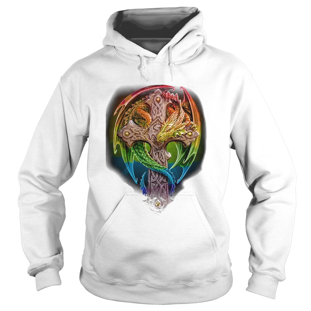 Cross Dragon LGBT Color Hoodie