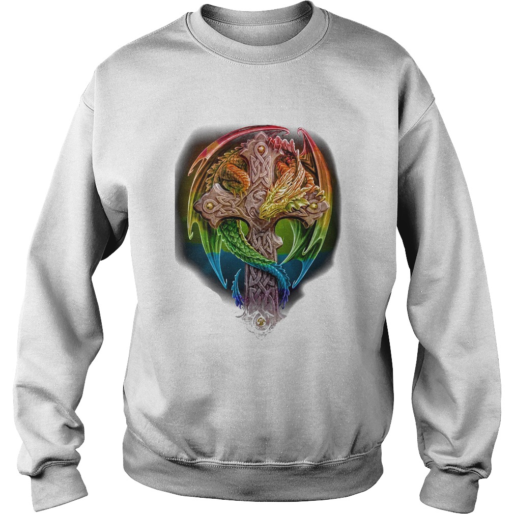 Cross Dragon LGBT Color Sweatshirt