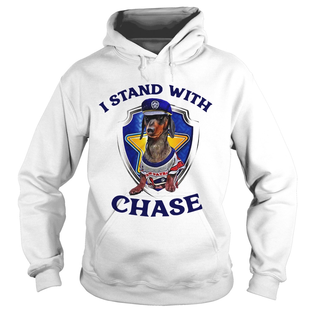 Dachshund I Stand With Chase Hoodie