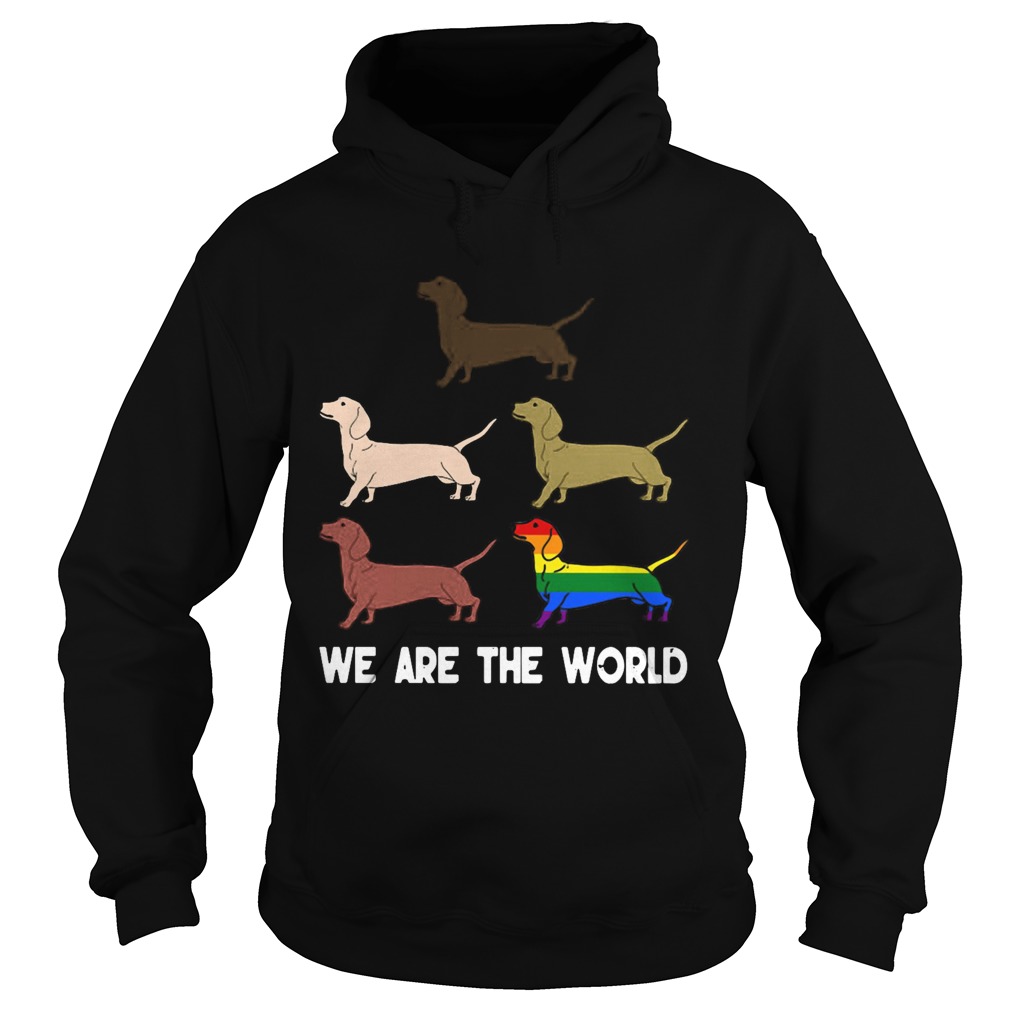Dachshund We Are The World  Hoodie