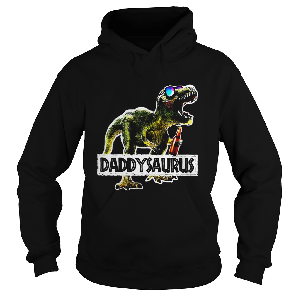 Daddysaurus Drinking Beer Party Hoodie