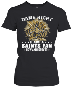 Damn Right I Am A New York Giants Fan Now And Forever Stars T-Shirt Classic Women's T-shirt