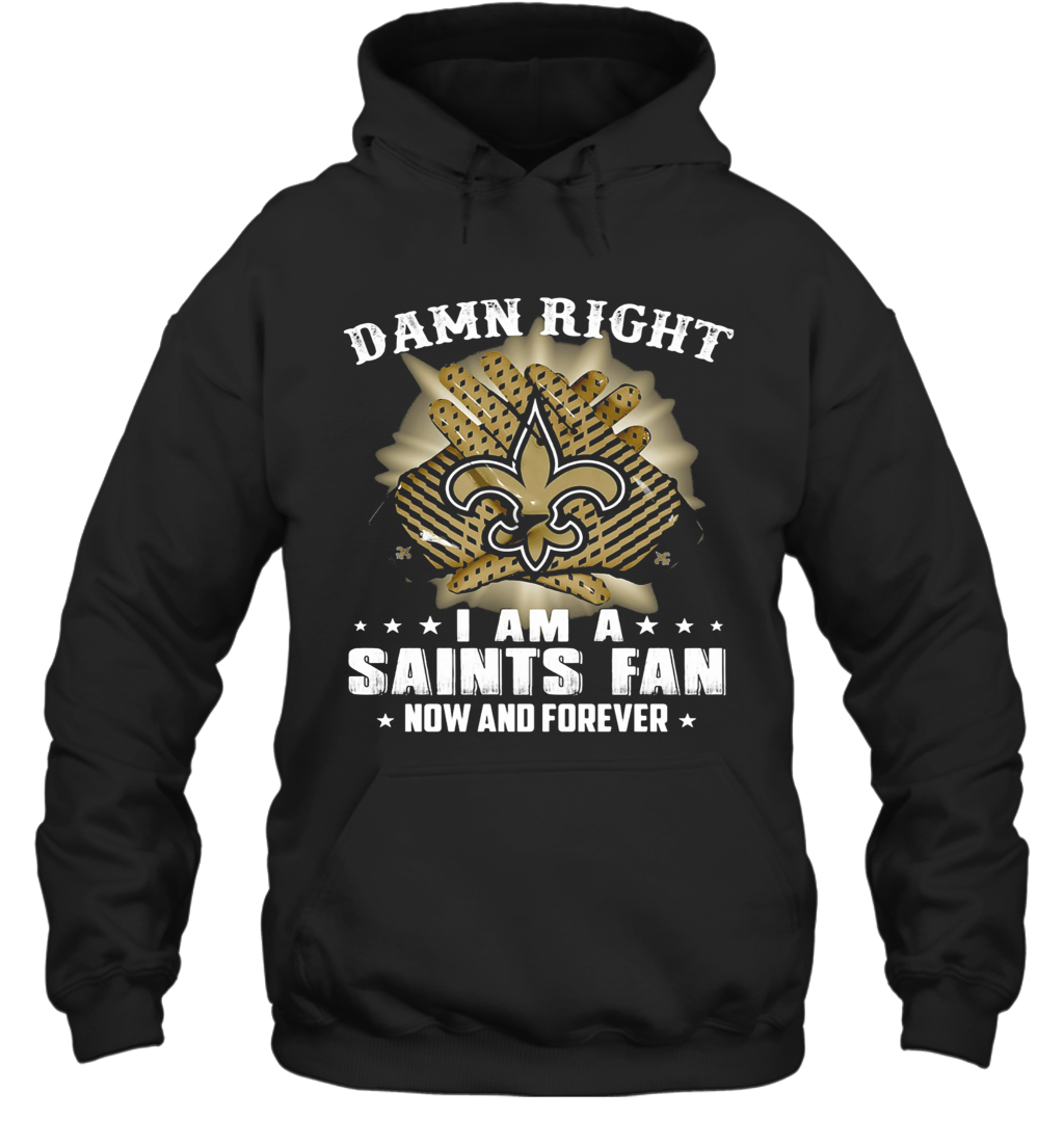 Damn Right I Am A New York Giants Fan Now And Forever Stars T-Shirt Unisex Hoodie
