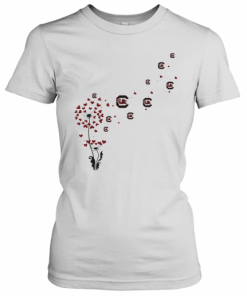Dandelion Flower University Of South Carolina Football Hearts T-Shirt Classic Women's T-shirt