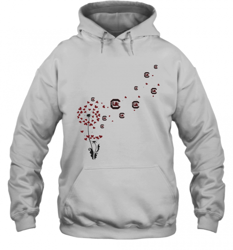 Dandelion Flower University Of South Carolina Football Hearts T-Shirt Unisex Hoodie