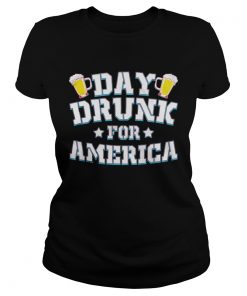 Day drunk for america beer stars  Classic Ladies