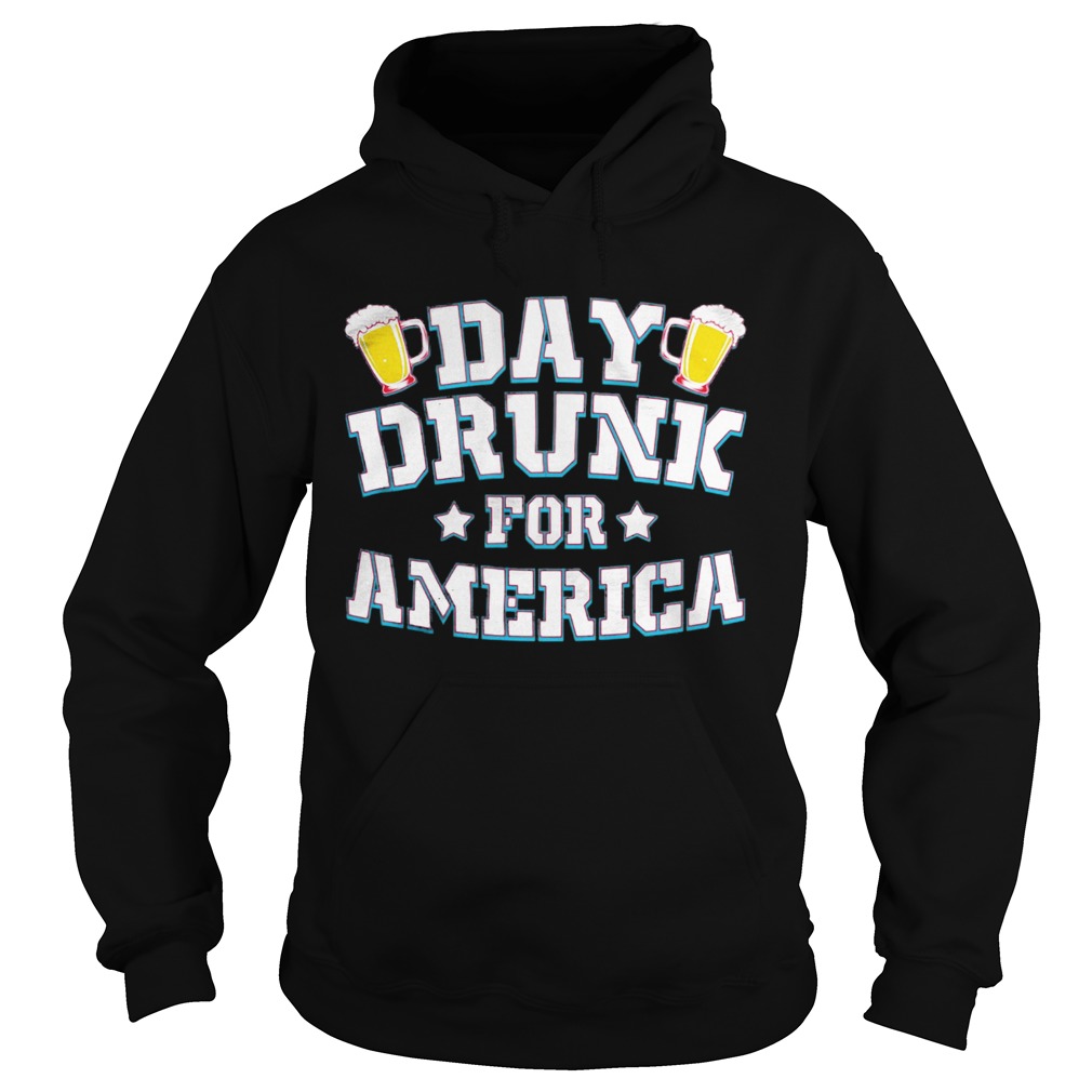 Day drunk for america beer stars  Hoodie