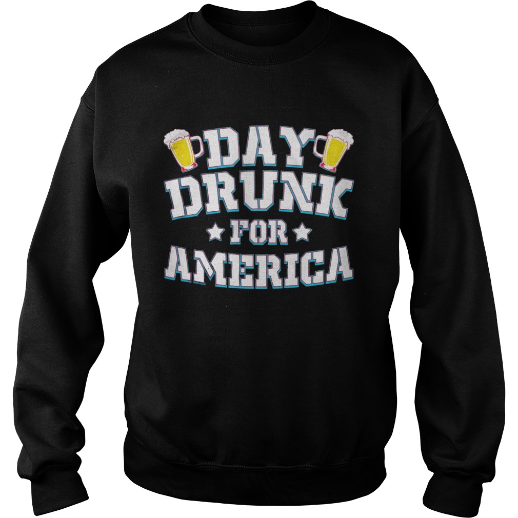 Day drunk for america beer stars  Sweatshirt