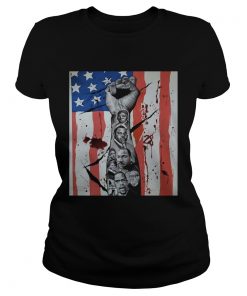 Deut 28 American Flag Black Lives Matter  Classic Ladies
