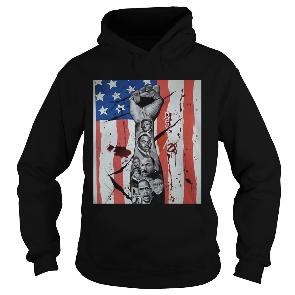 Deut 28 American Flag Black Lives Matter Hoodie