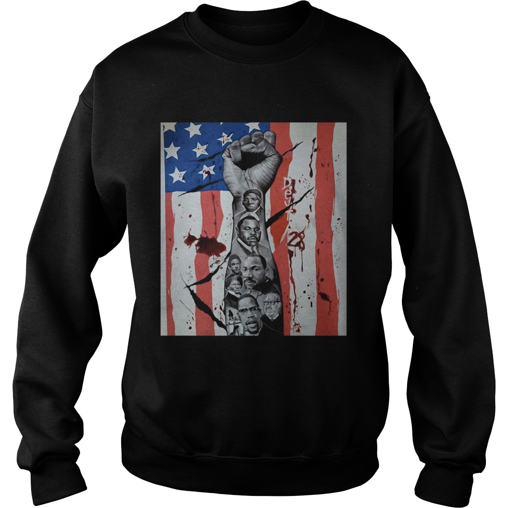 Deut 28 American Flag Black Lives Matter Sweatshirt