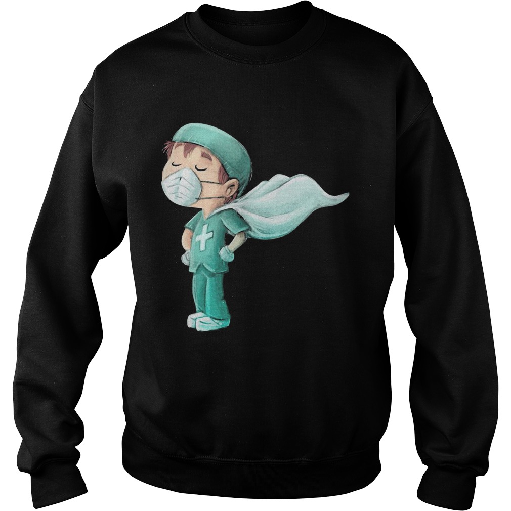 Doctor Hero Cape Mask Coronavirus  Sweatshirt