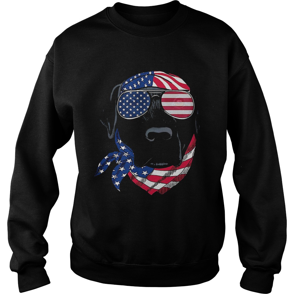 Dog American flag veteran Independence Day  Sweatshirt