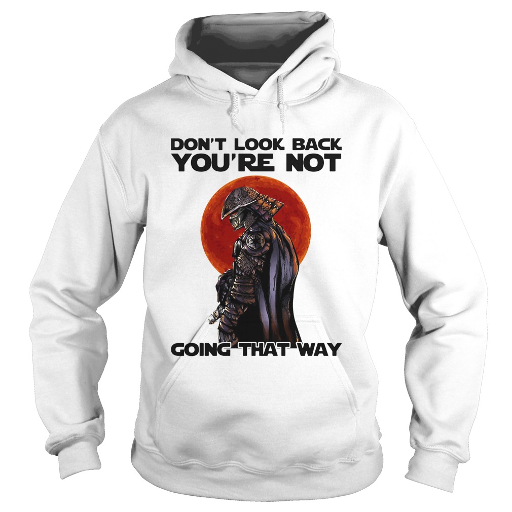 Dont Look Back Youre Not Going That Way Combatant Black Sunset Hoodie