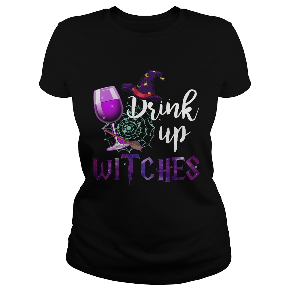 Drinking Up Witches Halowwen Classic Ladies