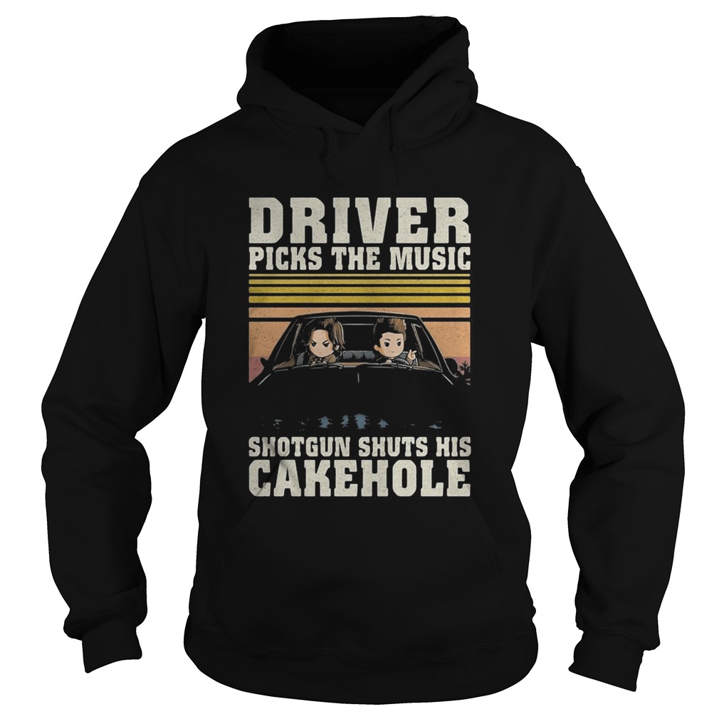 Driver picks the music shotgun shuts his cakehole Hoodie