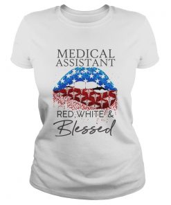 Each Medical Assistant Red White And Blessed Vintage  Classic Ladies