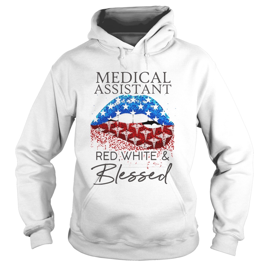 Each Medical Assistant Red White And Blessed Vintage  Hoodie