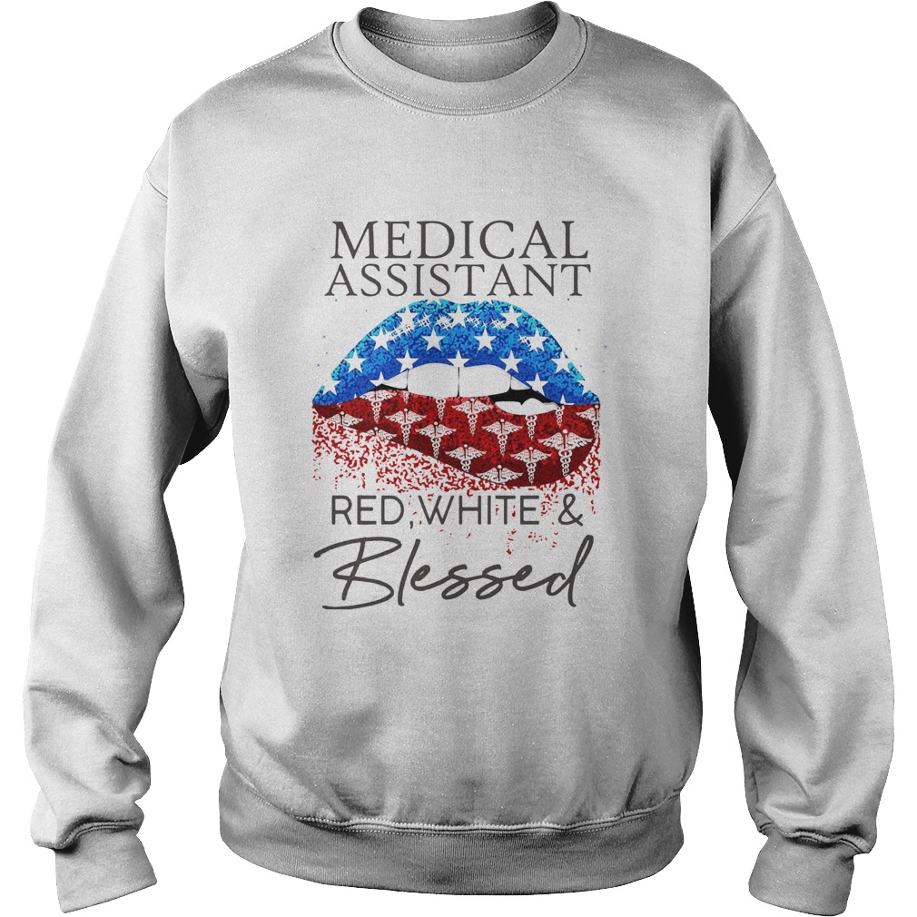 Each Medical Assistant Red White And Blessed Vintage  Sweatshirt