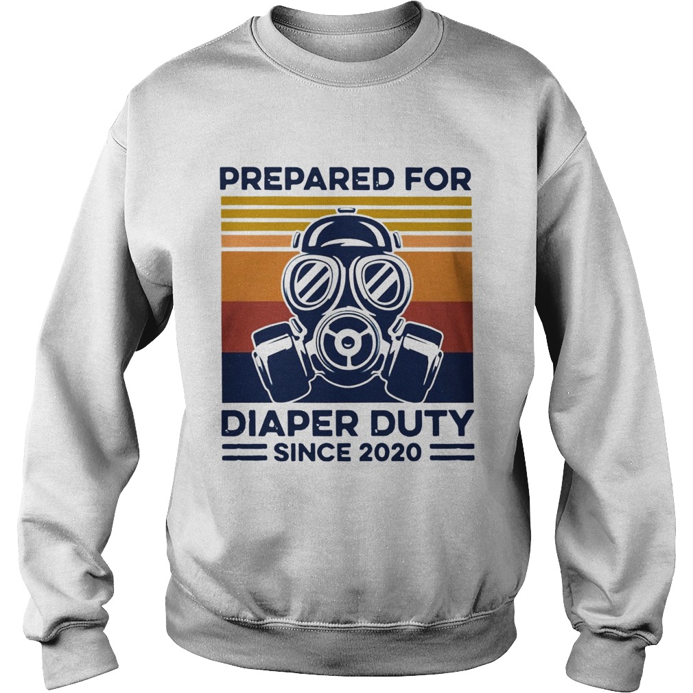 Family Prepared For Diaper Duty Vintage Sweatshirt