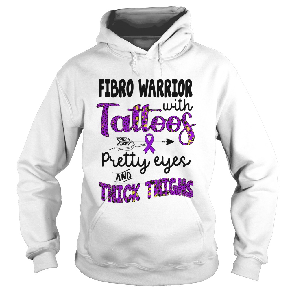 Fibror warrior with tattoos pretty eyes and thick thighs Hoodie
