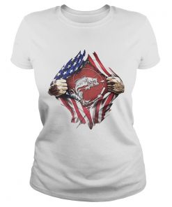 Fishing American flag veteran Independence Day hand  Classic Ladies
