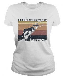 Fishing I cant work today my hand is in a cast vintage retro  Classic Ladies