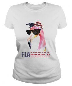 Flamingo flamerica america 4th of july independence day  Classic Ladies