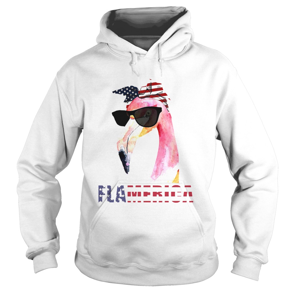 Flamingo flamerica america 4th of july independence day Hoodie