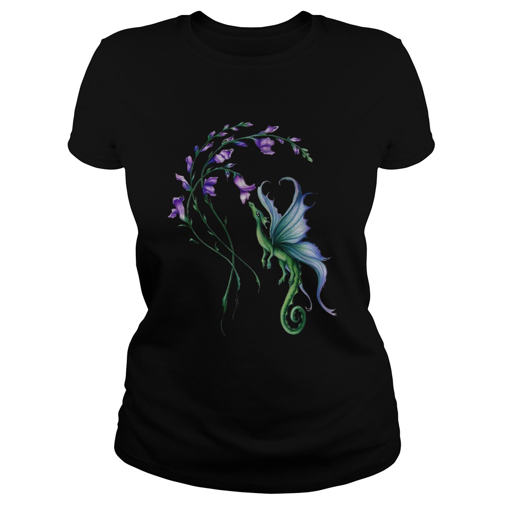Flying Dragon And Flower Classic Ladies