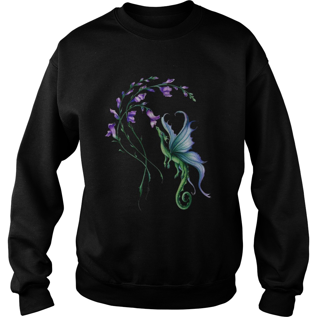 Flying Dragon And Flower Sweatshirt