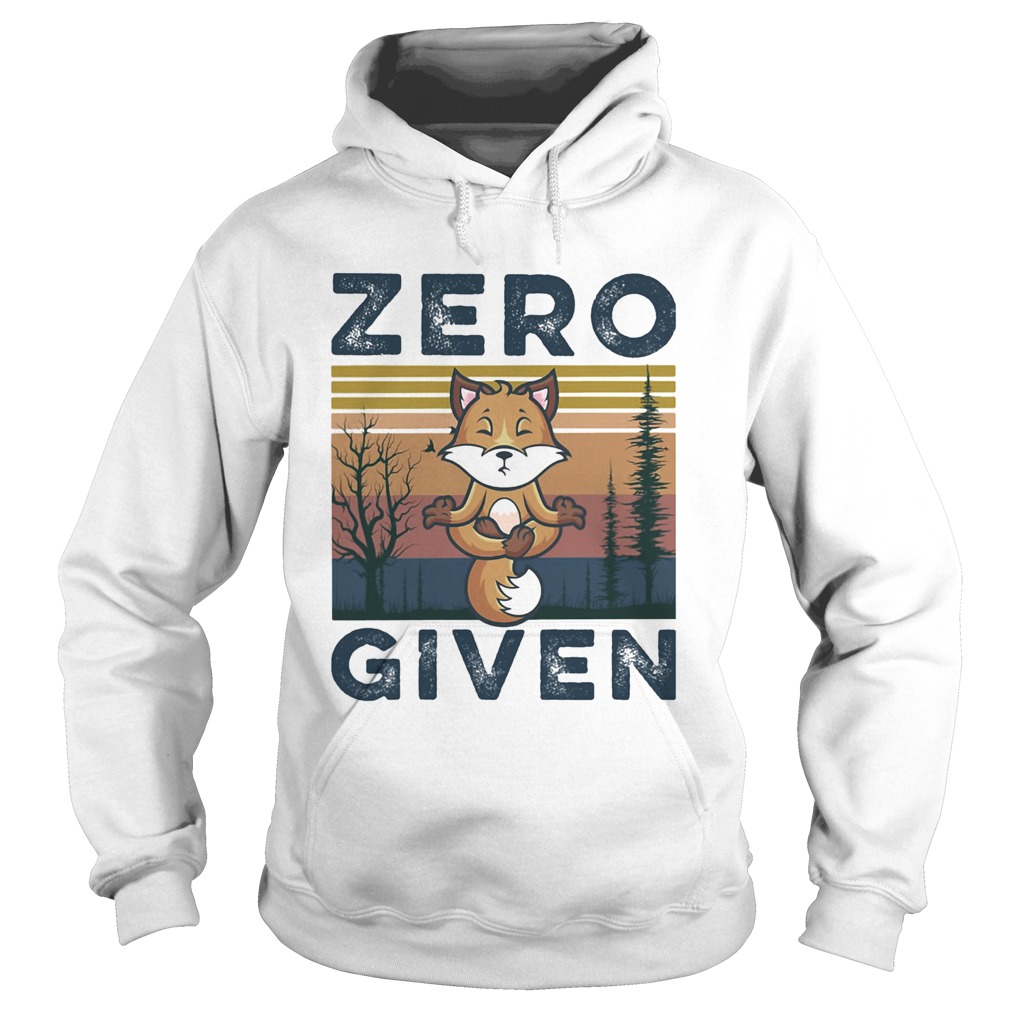 Fox yoga zero given vintage retro  Hoodie