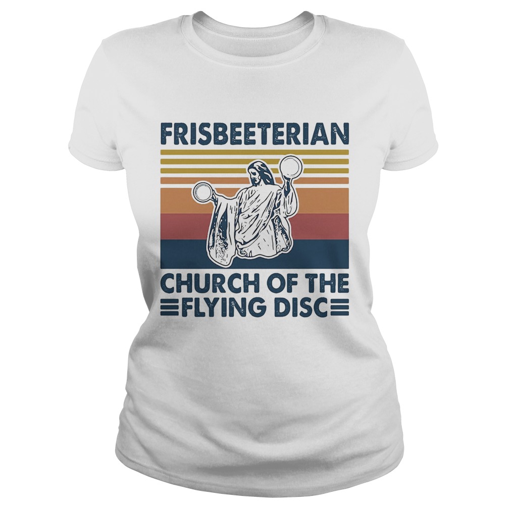 Frisbeeterian Church Of The Flying Disc Vintage Classic Ladies