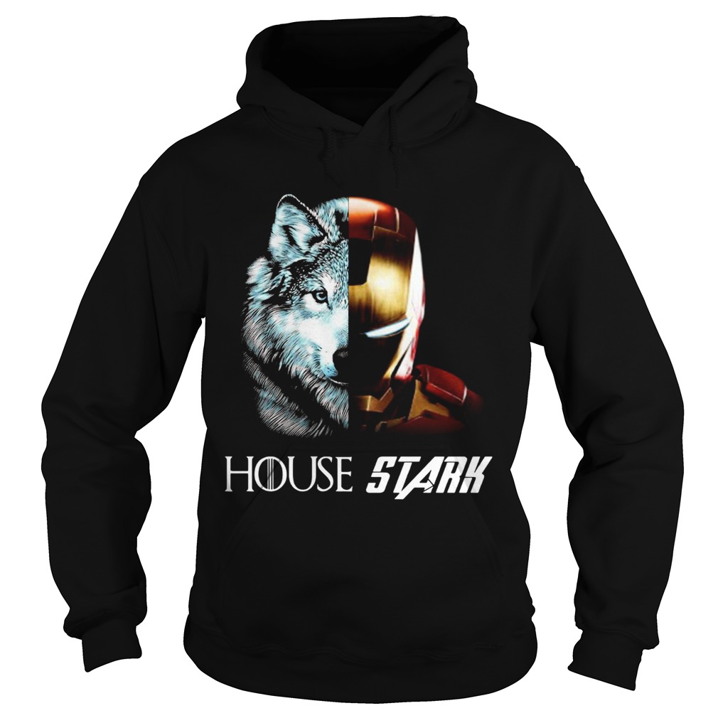 Game of Thrones House Stark Wolf Tony Stark Iron Man Hoodie